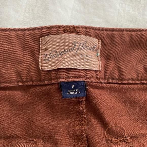 Universal Thread High-Rise Straight Leg Pants Rust Brown Size 8 - Picture 4 of 11